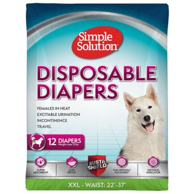 Simple Solution Disposable Female Dog Diapers XXL, 12 pk.