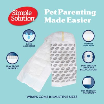 Image showing  Male Disposable Dog Wraps, Medium, 12 pk.