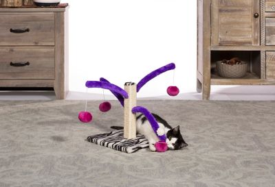 Image showing  Bounce and Spring Jute Rope Cat Scratcher Toy, 11-3/4 in.