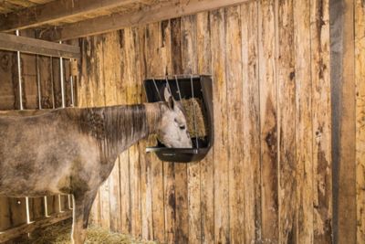 Image showing  3 Flake Wall-Mounted Poly Hay and Grain Feeder