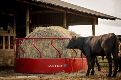 Image showing  8 ft. Cattle Round Bale Feeder with Hay Saver