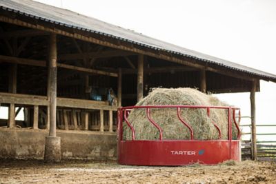 Image showing  8 ft. Cattle Round Bale Feeder with Hay Saver