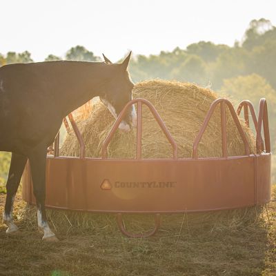 Image showing  Equine Round Bale Feeder with Hay Saver, 8 ft. x 50 in.
