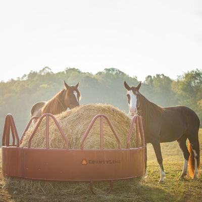 Image showing  Equine Round Bale Feeder with Hay Saver, 8 ft. x 50 in.