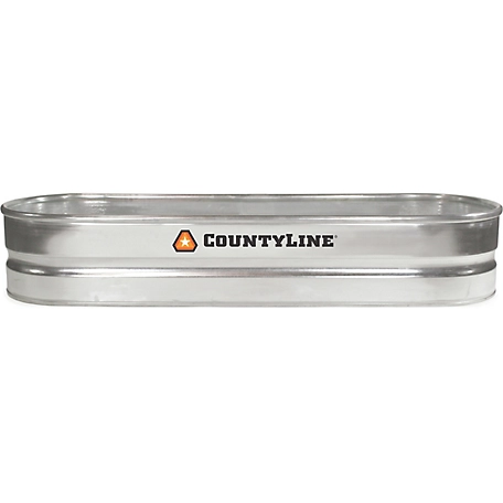 CountyLine 70 gal. Round End Stock Tank, 2 ft. x 1 ft. x 6 ft.