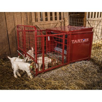 Tarter 650 lb. Goat Creep Feeder, 50 in. x 37 in. x 48 in., 270 lb., Red