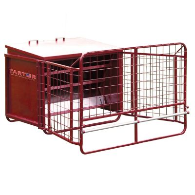 Image showing  650 lb. Goat Creep Feeder, Red