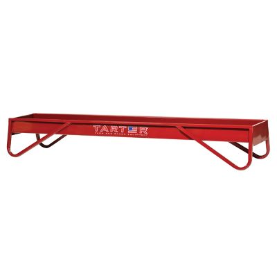 Tarter 10 ft. Corrosion-Resistant Metal Grain Feeder, Red