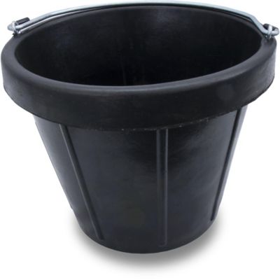 Tuff Stuff 2.5 gal. Rubber Pail, Black