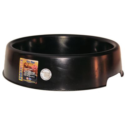 Fortiflex 3 gal. Plastic Low Feeder Pan, Black