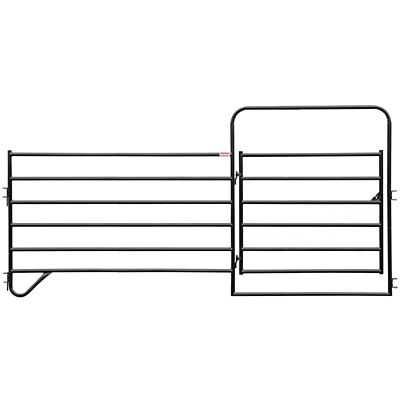 Behlen Country 144 in. x 84 in. Horse Country Entrance Corral Panel with Arch, Gray