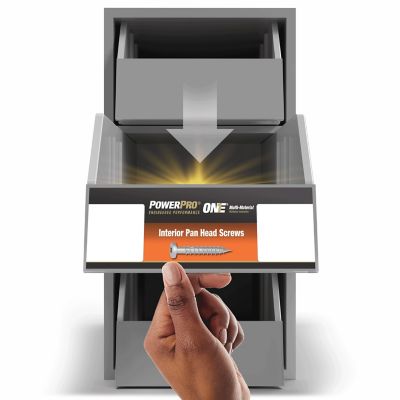 Image showing 5 th Hillman Power Pro ONE Pan-Head Zinc Interior Multi-Material Screws (#8 x 3/4 in.) - 40pc