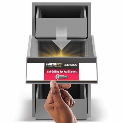 Image showing 9 th Hillman Power Pro Premium Star Drive Hex Washer Sheet Metal Screws (#10-32 x 1 in.) - 1lb