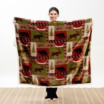 Image showing Patchwork Lodge Throw