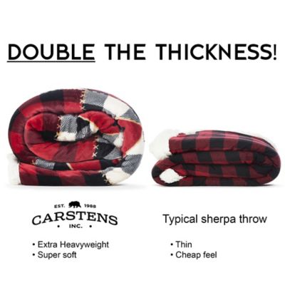 Image showing Throw Lumberjack Bear Plush