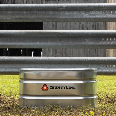 Countyline Oval Galvanized Stock Tank 2 Ft W X 4 Ft L X 2 Ft H Wt224 At Tractor Supply Co