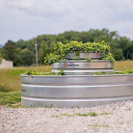 CountyLine 100 gal. Oval Galvanized Stock Tank, 2 ft. X 4 ft. X 2 ft. at  Tractor Supply Co.