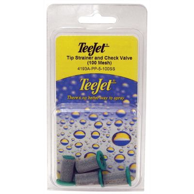 TeeJet 100mm Mesh Tip Strainers with Check Valve, 4-Pack