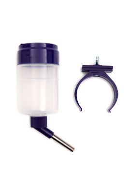 Image showing  16 oz. Flip-Top Quick-Lock Plastic Small Animal Water Bottle