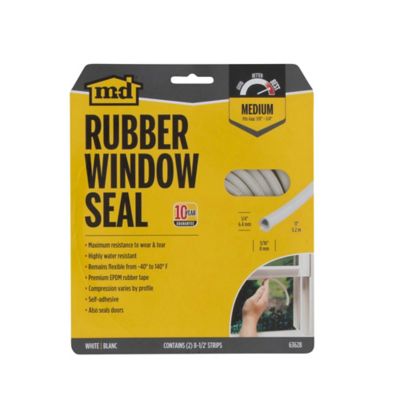 Image showing 5/16 in. x 1/4 in. x 17 ft. EPDM Rubber Window Seal for Ex-Small Gaps