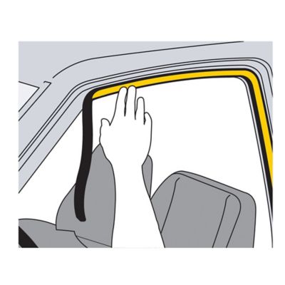 Image showing 5 th M-D Building Products 5/16 in. x 23/64 in. x 17 ft. EPDM Auto and Marine Weatherseal, D Profile, Black