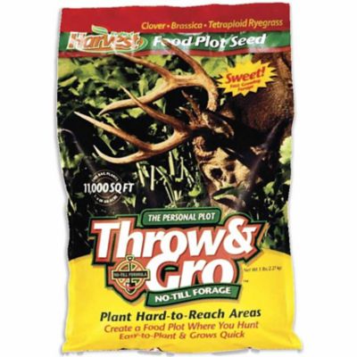 Evolved Harvest Throw & Gro No-Till Forage Food Plot Seed, 5 lb.