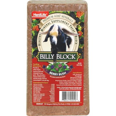 Evolved Habitats HerdLife Billy Block-Goat Mineral Block, 4 lb.