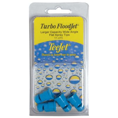 TeeJet TF-VP5 Turbo FloodJet Spray Nozzles, Blue, 4 pk.