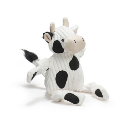 Image showing  Barnyard Knotties Cow Small Plush Dog Toy