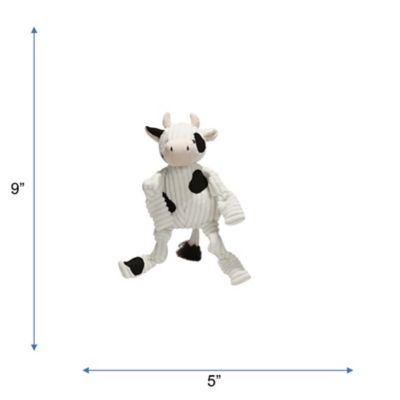 Image showing  Barnyard Knotties Cow Small Plush Dog Toy