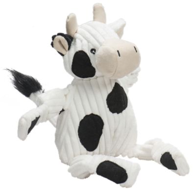 Image showing  Barnyard Knotties Cow Large Plush Dog Toy
