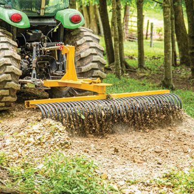 Image showing  7 ft. Powder-Coated Landscape Rake