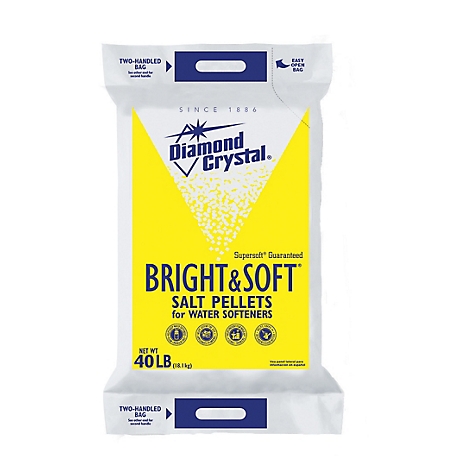 40 lb. Bright & Soft Water Softener Salt Pellets, 98% Premium Purity