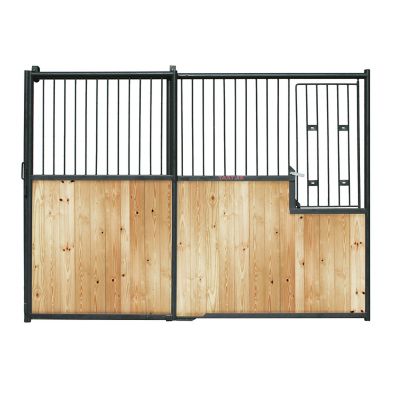 Image showing  Standard Horse Front Stall Panel with Sliding Door, 10 ft. x 7 ft.