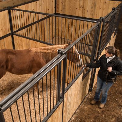 Tarter 12 ft. x 7 ft. Sentinel Standard Horse Side Stall with Grate – 219004799