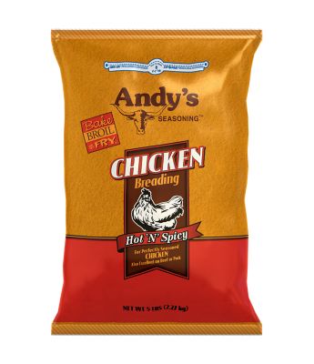 Andy's Seasoning Chicken Breading Hot, 5 lb.
