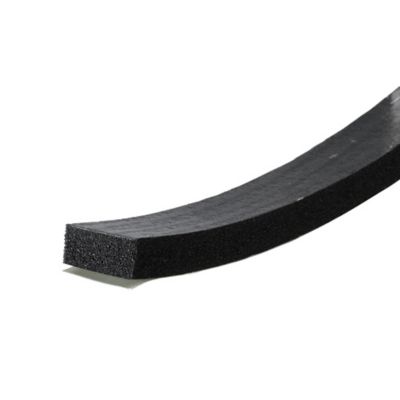 SPONGE RUBBER TAPE 3/8 X 3/4-10FT BLK