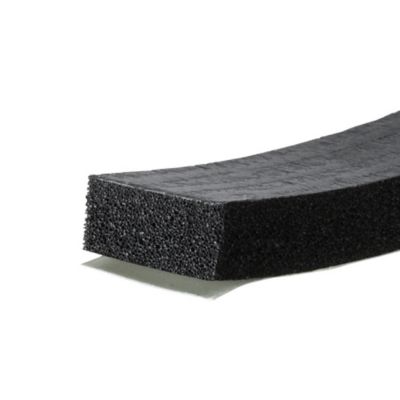 Image showing 3/8 in. x 3/4 in. x 10 ft. PVC Sponge Tape Window Seal, Black
