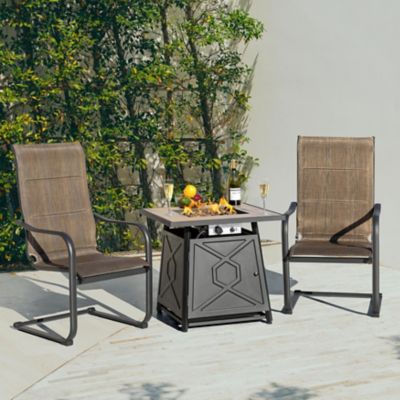 Image showing  3 pc. 50,000 BTU Outdoor Fire Pit Table Set, SF003-014JNC