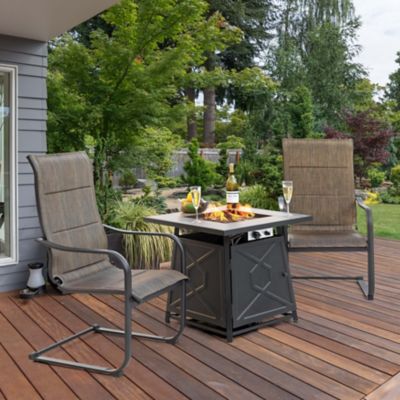 Image showing  3 pc. 50,000 BTU Outdoor Fire Pit Table Set, SF003-014JNC