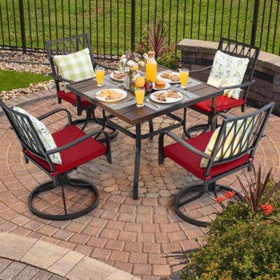 Nuu Garden 5 pc. Dining Swivel Set, SD150S-T2