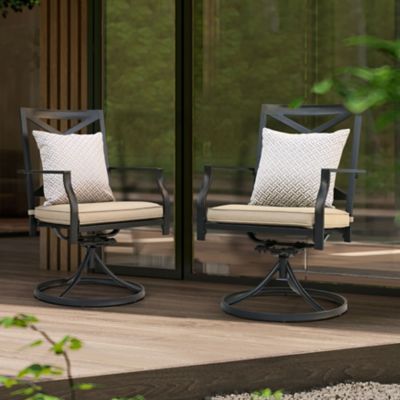Image showing  Swivel Metal Outdoor Dining Chairs, DB151S