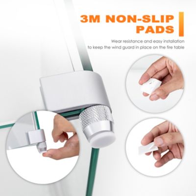 Image showing 5 th Nuu Garden Fire Pit Wind Guard, WG01