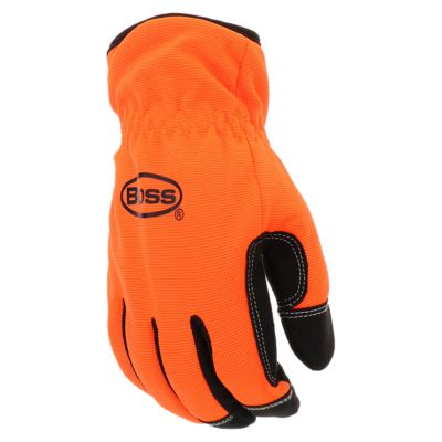 Image showing  Men's Polyester Hi-Vis Task 40g Boss Therm-Lined Winter Gloves, 1-Pair