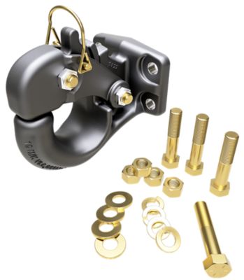 Wallace Forge 15-Ton Capacity Rigid-Mount Pintle Hook with Mounting Kit
