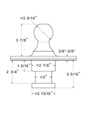 Image showing  Gooseneck King Pin Ball Fifth Wheel Adapter