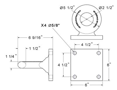 Image showing  Bolt-On Lunette Tow Ring, 21 Tons