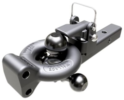 Image showing  2 in. Receiver Combination Tri-Ball Hitch, 10,000 lb. Capacity, Black Powder-Coat Finish
