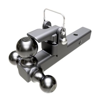 Wallace Forge 2 in. Receiver Combination Tri-Ball Hitch, 6,000/10,000/10,000 lb. Capacity, Chrome Finish