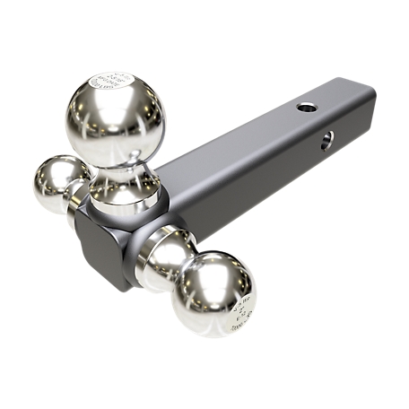 Wallace Forge Chrome Tri-Ball Ball Mount, 1-7/8 in., 2 in., 2-5/16 in. Hitch Balls